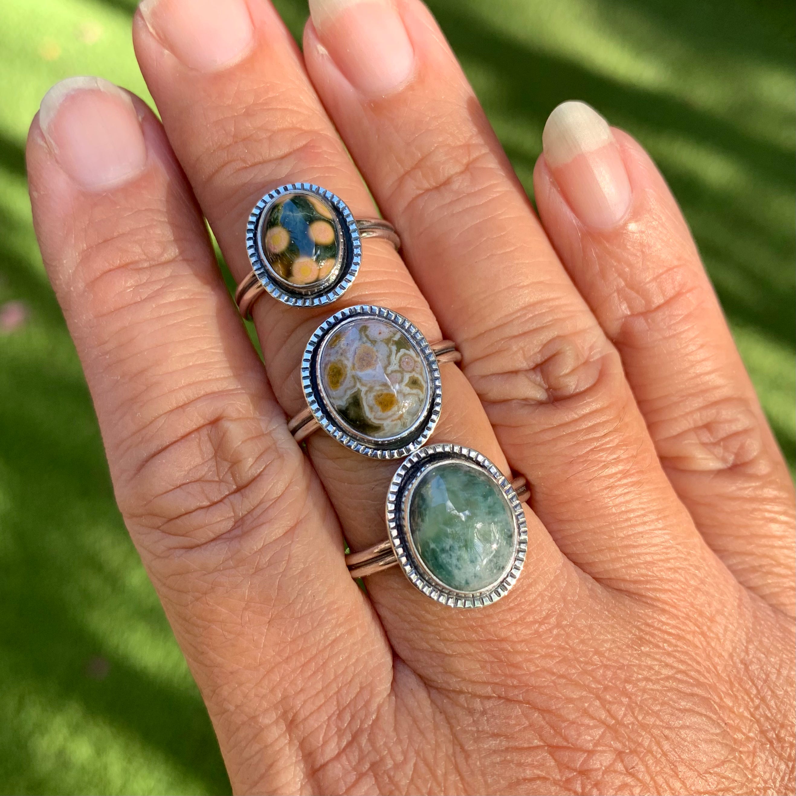 Ocean Jasper Sterling Silver Ring | BadKitty Hawaii Ocean Jasper Sterling Silver Ring | BadKitty Hawaii